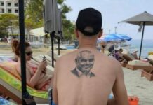 I riu bën tatuazh në kurriz portretin e kryeministrit Edi Rama